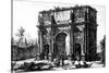 A View of the Arch of Constantine, from the 'Views of Rome' Series, C.1760-Giovanni Battista Piranesi-Stretched Canvas