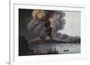 A View of the Bay of Naples with Mount Vesuvius Erupting in Daytime-Italian School-Framed Giclee Print