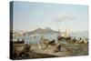 A view of the Bay of Naples-Giuseppe Carelli-Stretched Canvas