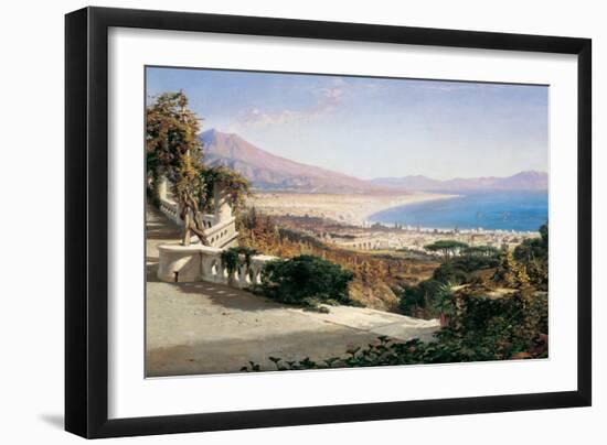 A View of the Bay of Naples-William Wyld-Framed Art Print