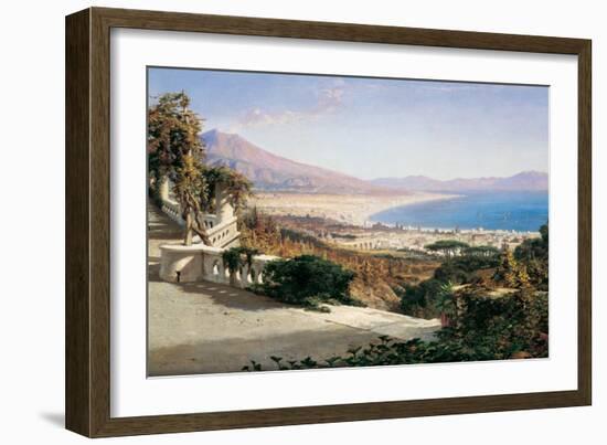 A View of the Bay of Naples-William Wyld-Framed Premium Giclee Print