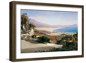 A View of the Bay of Naples-William Wyld-Framed Premium Giclee Print