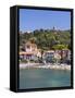 A View of the Beach at Collioure in Languedoc-Roussilon, France, Europe.-David Clapp-Framed Stretched Canvas