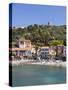 A View of the Beach at Collioure in Languedoc-Roussilon, France, Europe.-David Clapp-Stretched Canvas