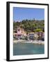 A View of the Beach at Collioure in Languedoc-Roussilon, France, Europe.-David Clapp-Framed Photographic Print