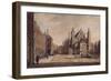 A View of the Binnenhof, The Hague watercolor-Paulus Constantin La Fargue-Framed Giclee Print