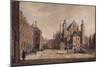 A View of the Binnenhof, The Hague watercolor-Paulus Constantin La Fargue-Mounted Giclee Print