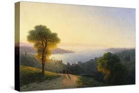 A View of the Bosphorus from the European Side Above the Palace of the Dolmabache, the Seraglio…-Ivan Konstantinovich Aivazovsky-Stretched Canvas