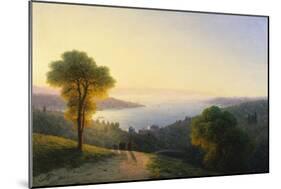 A View of the Bosphorus from the European Side Above the Palace of the Dolmabache, the Seraglio…-Ivan Konstantinovich Aivazovsky-Mounted Giclee Print