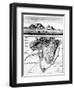 A View of the Cape of Good Hope and a Plan of the Town of the Cape of Good Hope and its Environs-English-Framed Giclee Print