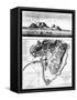 A View of the Cape of Good Hope and a Plan of the Town of the Cape of Good Hope and its Environs-English-Framed Stretched Canvas