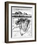 A View of the Cape of Good Hope and a Plan of the Town of the Cape of Good Hope and its Environs-English-Framed Premium Giclee Print