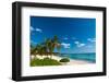 A view of the Caribbean Sea and Spotts Beach. Spotts Beach, Grand Cayman Island, Cayman Islands.-Sergio Pitamitz-Framed Photographic Print