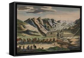 A View of the Celebrated Great Wall of China, 1782-null-Framed Stretched Canvas