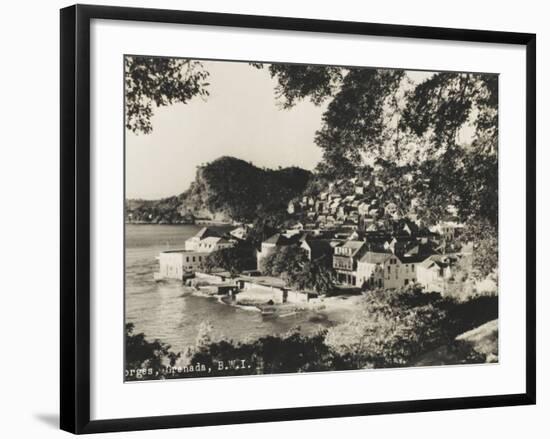 A View of the Coastal Town of St George's, Grenada, British West Indies-null-Framed Photographic Print