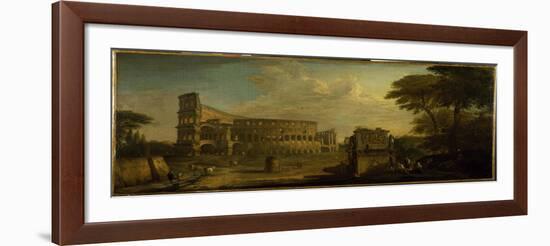 A View of the Colosseum, Rome-Giovani Paolo Panini-Framed Giclee Print