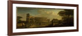 A View of the Colosseum, Rome-Giovani Paolo Panini-Framed Giclee Print