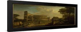 A View of the Colosseum, Rome-Giovani Paolo Panini-Framed Giclee Print