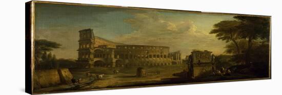 A View of the Colosseum, Rome-Giovani Paolo Panini-Stretched Canvas