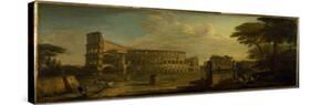 A View of the Colosseum, Rome-Giovani Paolo Panini-Stretched Canvas