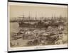 A View of the Docks at Marseille - Full of Sacks and Barrels-null-Mounted Photographic Print