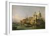 A view of the Dogana and Santa Maria della Salute-Canaletto-Framed Giclee Print