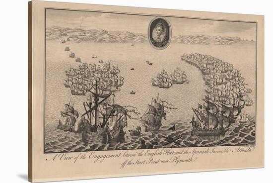 A View of the Engagement Between the English Fleet and the Spanish Invincible Armada Off the Start-null-Stretched Canvas