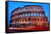 A View of the Flavian Amphitheatre or Coliseum at Sunset in Rome, Italy-nito-Framed Stretched Canvas