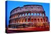 A View of the Flavian Amphitheatre or Coliseum at Sunset in Rome, Italy-nito-Stretched Canvas