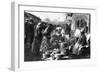 A View of the Flea Market at the Entrance of St Ouen, Paris, 1931-Ernest Flammarion-Framed Giclee Print