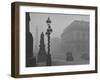 A View of the Fog Drenched Streets of London-null-Framed Photographic Print