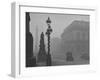 A View of the Fog Drenched Streets of London-null-Framed Photographic Print