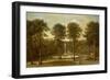 A View of the Fountain Pond at Hackfall, with the Banqueting House Beyond-Balthasar Nebot-Framed Giclee Print