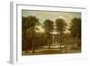 A View of the Fountain Pond at Hackfall, with the Banqueting House Beyond-Balthasar Nebot-Framed Giclee Print