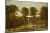 A View of the Fountain Pond at Hackfall, with the Banqueting House Beyond-Balthasar Nebot-Mounted Giclee Print
