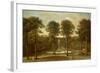 A View of the Fountain Pond at Hackfall, with the Banqueting House Beyond-Balthasar Nebot-Framed Giclee Print