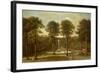 A View of the Fountain Pond at Hackfall, with the Banqueting House Beyond-Balthasar Nebot-Framed Giclee Print