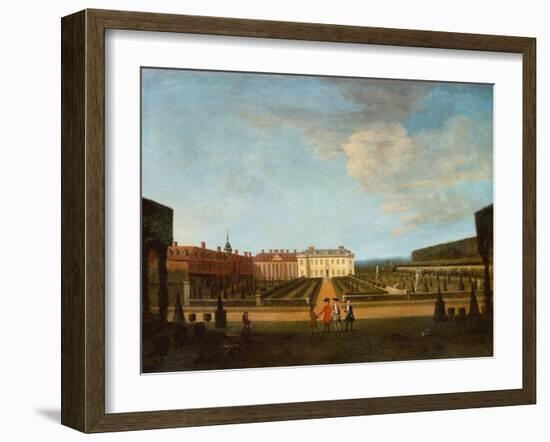 A View of the Garden and Main Parterre of Winchendon House, 1720-Peter Tillemans-Framed Giclee Print