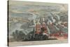 A View of the Glorious Action of Dettingen, 16th-27th June 1743, Engraved by I. Pano, Published…-F. Daremberg-Stretched Canvas