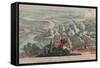 A View of the Glorious Action of Dettingen, 16th-27th June 1743, Engraved by I. Pano, Published…-F. Daremberg-Framed Stretched Canvas