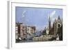 A View of the Grand Canal, Venice, from Santa Maria della Carita to the Bacino di San Marco-William James-Framed Giclee Print