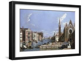 A View of the Grand Canal, Venice, from Santa Maria della Carita to the Bacino di San Marco-William James-Framed Giclee Print