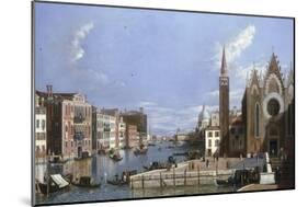 A View of the Grand Canal, Venice, from Santa Maria della Carita to the Bacino di San Marco-William James-Mounted Giclee Print