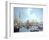 A View of the Grand Canal-Canaletto-Framed Premium Giclee Print