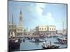 A View of the Grand Canal-Canaletto-Mounted Premium Giclee Print