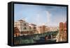 A View of the Grand Canal-Michele Marieschi-Framed Stretched Canvas