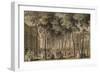 A View of the Grand Walk, Marylebone Gardens, 1778-86 (W/C on Paper)-John Donowell-Framed Giclee Print