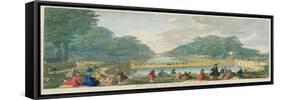 A View of the Great Canal of Fontainebleau, Published 1794-John Tinney-Framed Stretched Canvas