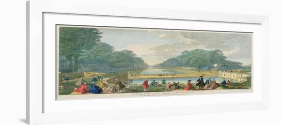 A View of the Great Canal of Fontainebleau, Published 1794-John Tinney-Framed Giclee Print