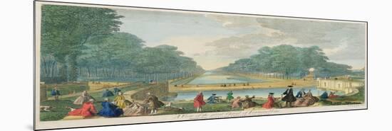 A View of the Great Canal of Fontainebleau, Published 1794-John Tinney-Mounted Giclee Print